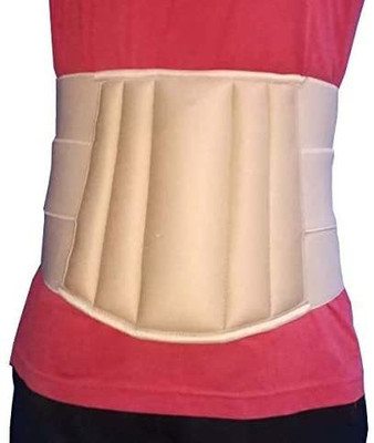 LUIS LOGAN Unisex Lumbo Sacral Belt for Back Pain Relief-Compression|Dual Adjustable Straps Back / Lumbar Support(Beige)