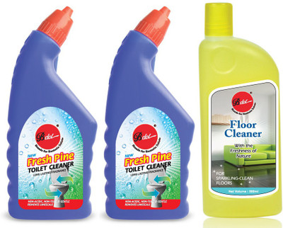 Bdel Toilet Cleaner 500Mlx2 + Floor Cleaner 500Ml Combo Regular Liquid Toilet Cleaner(3 x 500 ml)