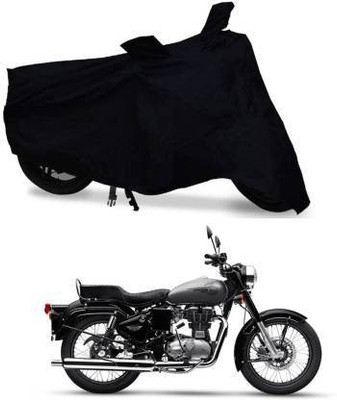 Exciting collections Waterproof Two Wheeler Cover for Royal Enfield(Bullet 350, Black)