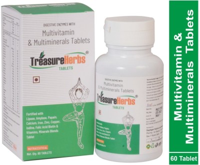 TreasureHerbs Multivitamin Tablets for Men and Women(60 Tablets)