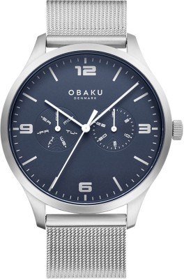 OBAKU OBAKU ASK CYAN Multifunction Blue Round Dial Men's Watch- V249GMCLMC ASK CYAN Analog Watch - For Men