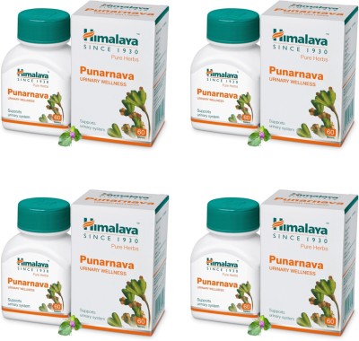 HIMALAYA Punarnava Urinary Wellness 60 Tablet (Pack of 4)(Pack of 4)