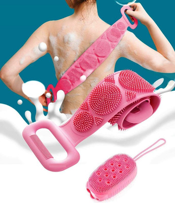 LICHEE 2 in 1 Silicone Soft Bath Body Brush Combo AND bathroom body brush,Bathing Brush for Women, Soft Cleaning Body Brush with Shampoo Dispenser - Skin Massage Brush Bath Bathroom,Gentle Scrub Massage,Dead Skin Removal Exfoliating Belt for Shower LICHEE 2 in 1 Silicone Soft Bath Body Brush Combo AND bathroom body brush,Bathing Brush for Women, Soft Cleaning Body Brush with Shampoo Dispenser - Skin Massage Brush Bath Bathroom,Gentle Scrub Massage,Dead Skin Removal Exfoliating Belt for Shower