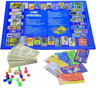 BROK International Business Game with Folding Board Game Set for Kids and Adults ,Game for Time Pass Educational Board Games