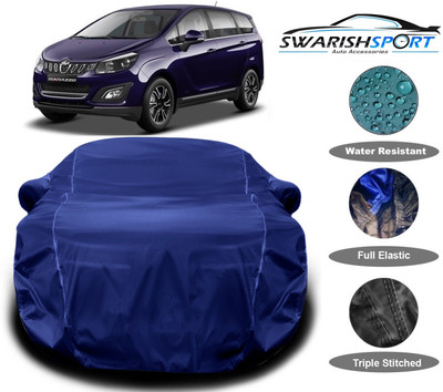 Swarish Car Cover For Mahindra Marazzo (With Mirror Pockets)(Blue)