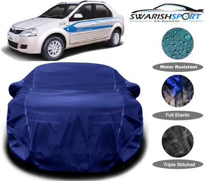 Swarish Car Cover For Mahindra e-Verito (With Mirror Pockets)(Blue)