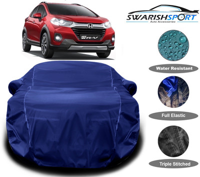 Swarish Car Cover For Honda WRV i-VTEC VX Petrol (With Mirror Pockets)(Blue)