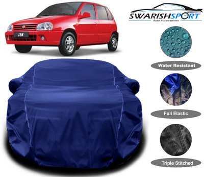 Swarish Car Cover For Maruti Suzuki Zen (With Mirror Pockets)(Blue)