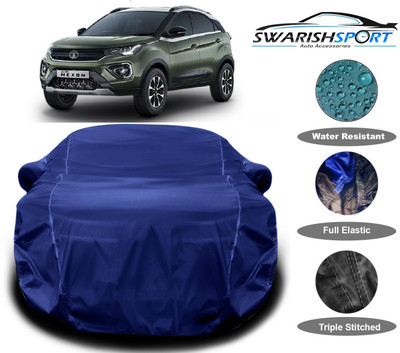 Swarish Car Cover For Tata Nexon EV XZ Plus (With Mirror Pockets)(Blue)