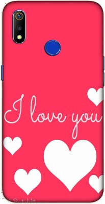 iprinto Back Cover for Realme 3 Pro, RMX1851 I Love You Back Cover(White, Hard Case, Pack of: 1)