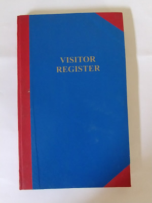 NIRMAL SONS HAND CRAFTED A3 Visitor's Book CHECKS 360 Pages(Red, Blue)