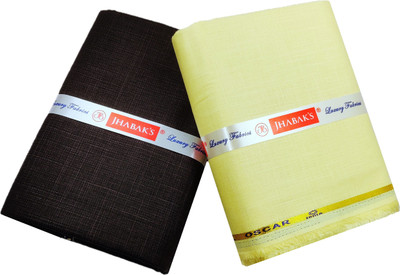 JHABAK'S Pure Cotton Self Design Shirt & Trouser Fabric