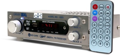 ain Model no 101 AC/DC FM Radio Multimedia Speaker with Bluetooth, USB, SD Card, Aux FM Radio (Silver) FM Radio(Silver)