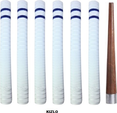 Kizlo Set Of 1Cricket Bat Handle Gripper Cone With 6Bat Handle Replacement Grip Coil(Pack of 7)