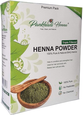 Pankhudi Mehendi Powder For Hair 2 Pack of 500 Gm Natural Mehendi(Pack of 2)