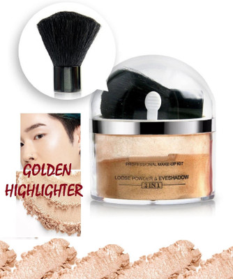 THTC Golden Shiny Face Makeup Shimmer Powdery  Highlighter(GOLD)