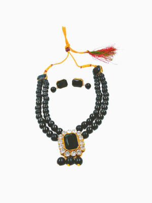 CATALYST Alloy Gold-plated Black, Silver Jewellery Set(Pack of 1)