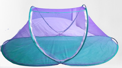 CHUNCHAN Nylon Adults Washable PVC SINGLE BED 72X36X30 MOSQUITO NET Mosquito Net(Blue, Purple, Tent)