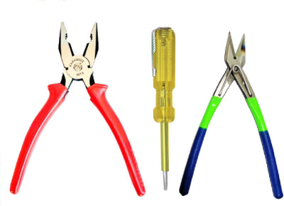 Paradise Tools India Hand Tool Kits Plier and Cutter 3-Pcs. Combo (HTK-3-ERO) Hand Tool Kit(3 Tools)