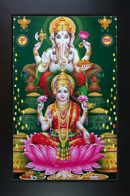 RV SALES Laxmi ganesh photo frame Religious Frame