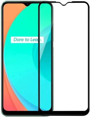 HQ Protection Edge To Edge Tempered Glass for Realme C12, Realme C3, Realme C11, Realme C15, Realme C20, Realme C21, Realme C25 | Full HD+ 3D Anti Scratch 9H Hardness Cover Friendly Anti Shatter Proof Full Edge Full Glue(Pack of 1)
