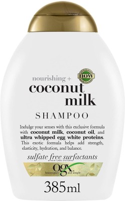 ogx Nourishing + Coconut Milk Nourishing Shampoo, Paraben & Sulfate-Free(385 ml)