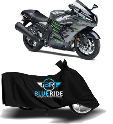 BLOERIDE Two Wheeler Cover for Kawasaki(Ninja ZX 14R, Black)