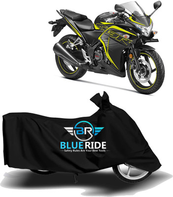 THE REAL ARV Waterproof Two Wheeler Cover for Honda(CBR 250R, Black)