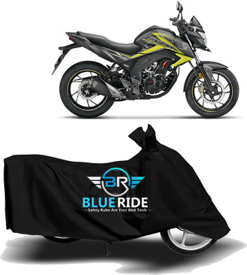 BLOERIDE Two Wheeler Cover for Honda(CB Hornet 160R, Black)