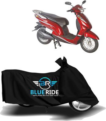 BLOERIDE Two Wheeler Cover for Avon(E Scoot, Black)