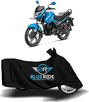 BLOERIDE Two Wheeler Cover for Hero(Glamour FI, Black)
