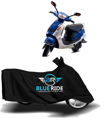 BLORIDE Two Wheeler Cover for Kinetic(Nova, Black)