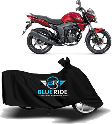 BLORIDE Two Wheeler Cover for Honda(CB Trigger, Black)