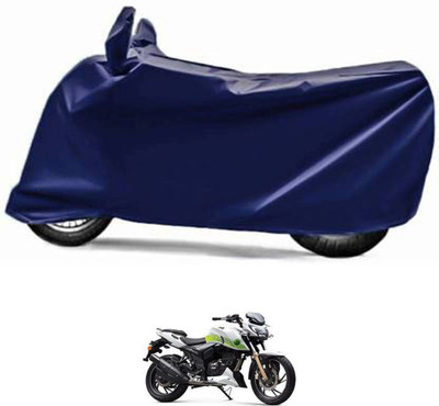 RONISH Waterproof Two Wheeler Cover for TVS(Apache RTR 200 Fi E100, Blue)