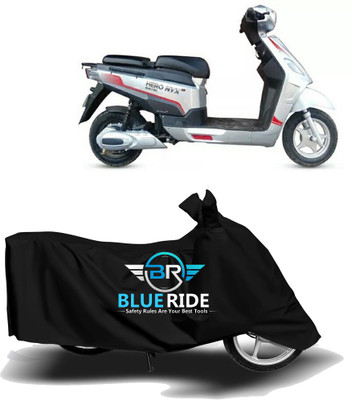 BLOERIDE Two Wheeler Cover for Hero Electric(Electric NYX e5, Black)