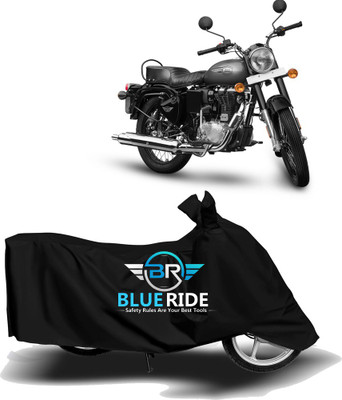 Mdstar Waterproof Two Wheeler Cover for Royal Enfield(Bullet 350, Black)
