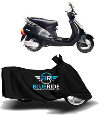 BLOERIDE Two Wheeler Cover for Kinetic(Nova EX, Black)