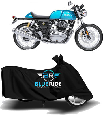 BLOERIDE Two Wheeler Cover for Royal Enfield(Continental GT, Black)