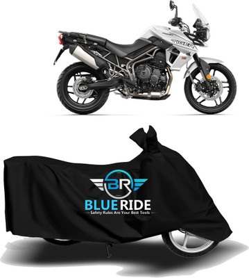 BLORIDE Two Wheeler Cover for Triumph(Tiger 800 XR, Black)