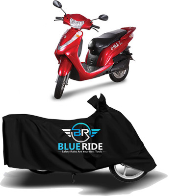 THE REAL ARV Waterproof Two Wheeler Cover for Lohia(Omastar, Black)