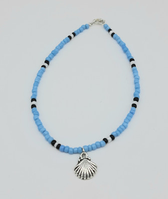 AKS Jewelz seed bead anklet with shell charms Glass Anklet