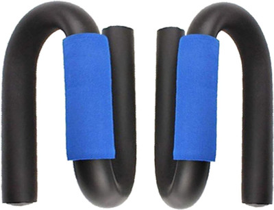 Spocco Metallic-fiber S Shape Push Up Bars Stands (Black) PB45 Push-up Bar
