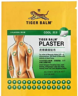 Tiger Balm COOL (7 CM x 10 CM) 2 PLASTERS PATCH Plaster & Patch(2 x 1 Patches)