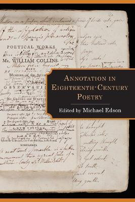 Annotation in Eighteenth-Century Poetry(English, Paperback, unknown)