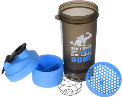 KUBER INDUSTRIES 800 ml Plastic Shaker(Pack of 1, Blue)