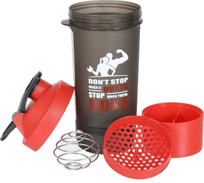 KUBER INDUSTRIES 800 ml Plastic Shaker(Pack of 1, Red)