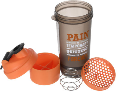 KUBER INDUSTRIES 800 ml Plastic Shaker(Pack of 1, Orange)