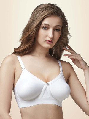 Trylo ALPA Women Full Coverage Non Padded Bra(White)
