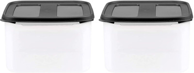 Cutting EDGE Plastic Utility Container  - 3000 ml(Pack of 2, Black)