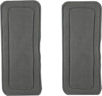 Feelitson Microfiber 5 Layer Diaper Insert Reusable Washable Adjustable Black 2Pcs - S(2 Pieces)